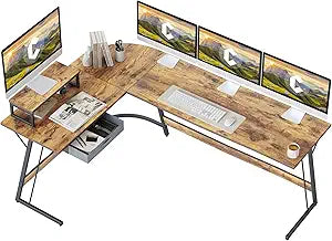 CubiCubi L Shaped Desk for Home Office and Gaming Needs