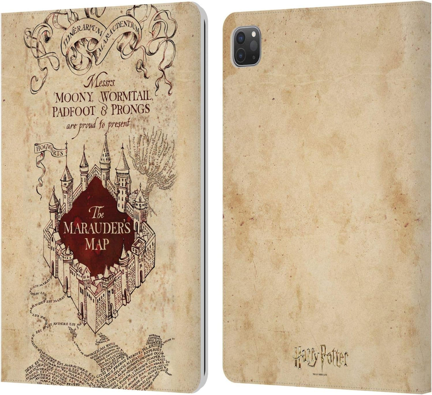 Harry Potter The Marauder's Map Leather Wallet Case for iPad Pro