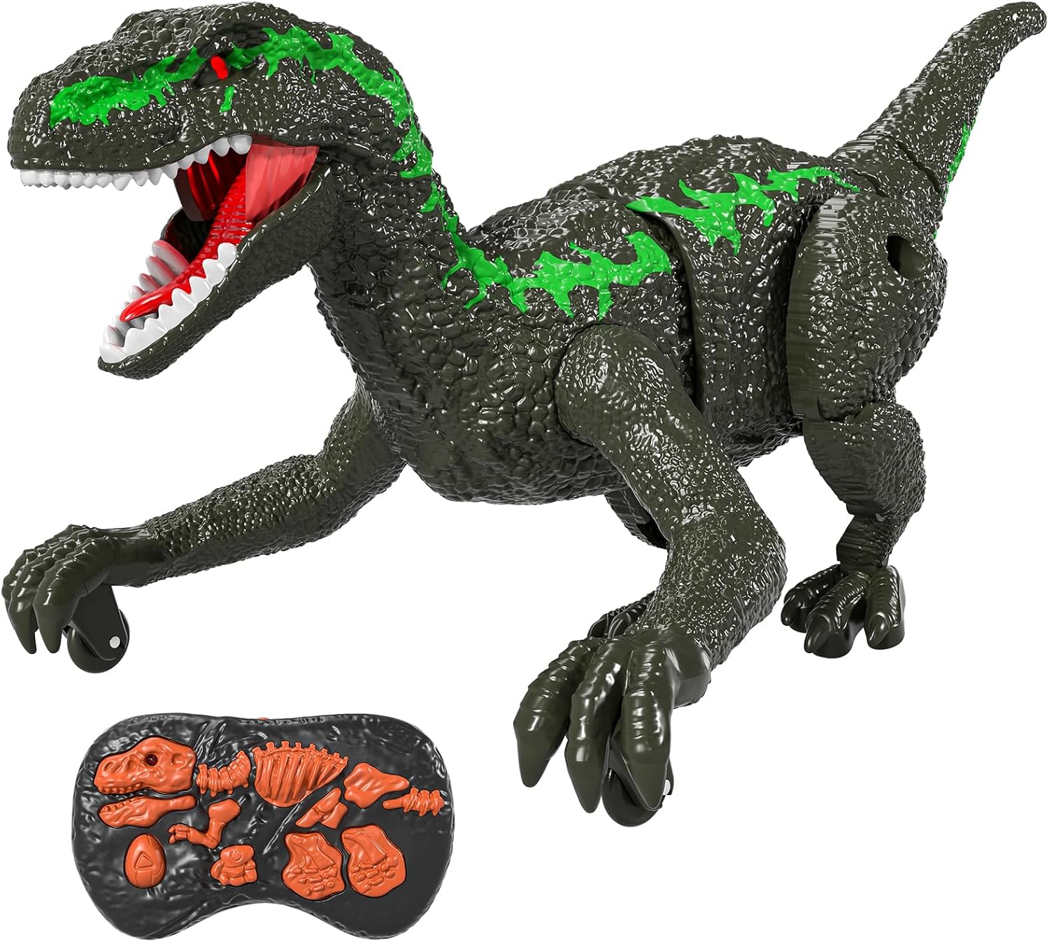Interactive Remote Control Dino Toy | Light-Up Sound Effects