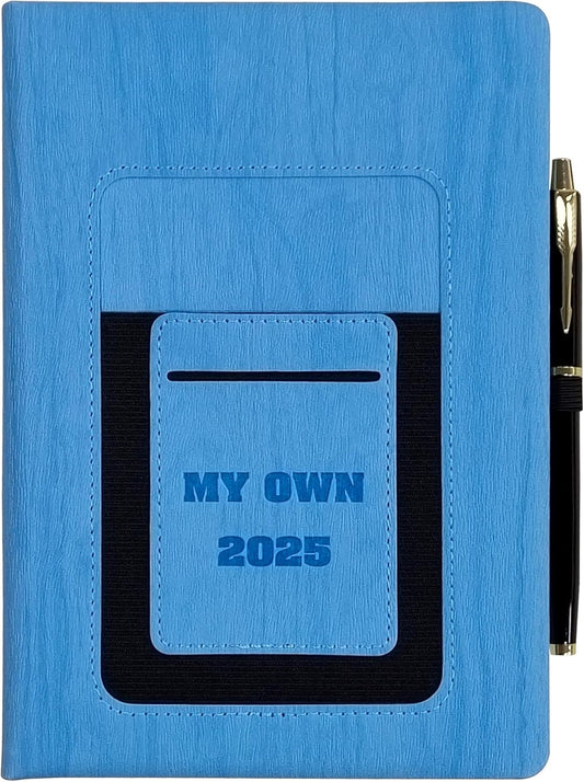 WEYEAH 2025 Planner: Stay Organized with Phone Holder & Pen | A5 8.5x5.75 Hardcover Agenda