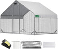 Large Walk-in Metal Chicken Coop with Run - Military-Grade Protection