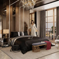 Stoa Paris Satin California King Duvet Cover Set 3PCs - Cooling
