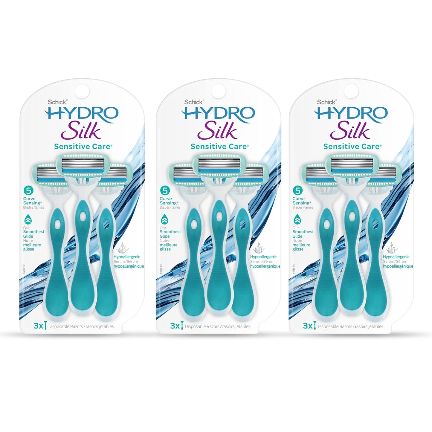 Schick Hydro Silk Sensitive Women's Disposable Razors for Smooth Shave