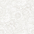 Peel and Stick Boho Grey and White Floral Wallpaper - Removable Roll