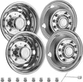 Vevor Polished 19.5ft 10 Lug Wheel Simulators Hubcap Kit - Mirror