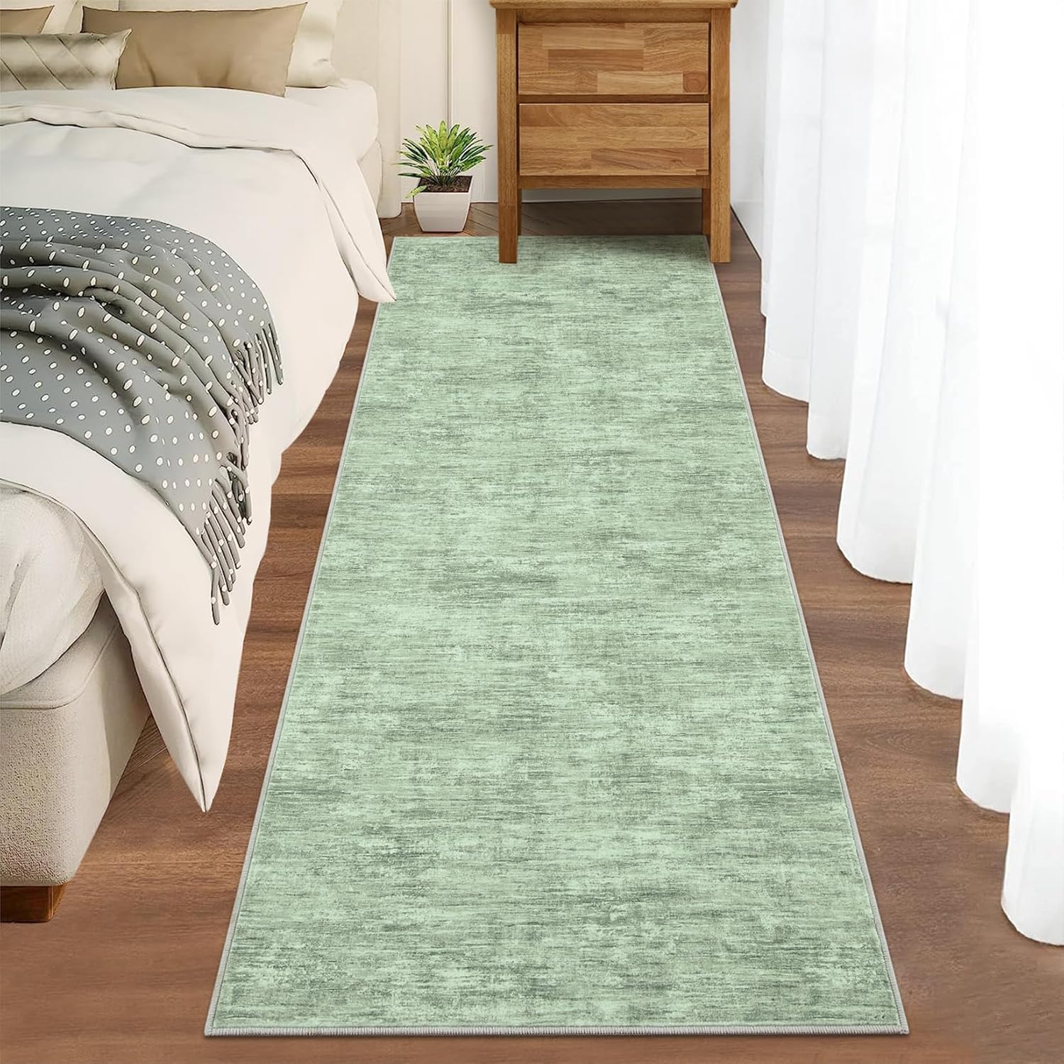 Hallway Runner Rug 2.5x10 Modern Solid Color for Living Room