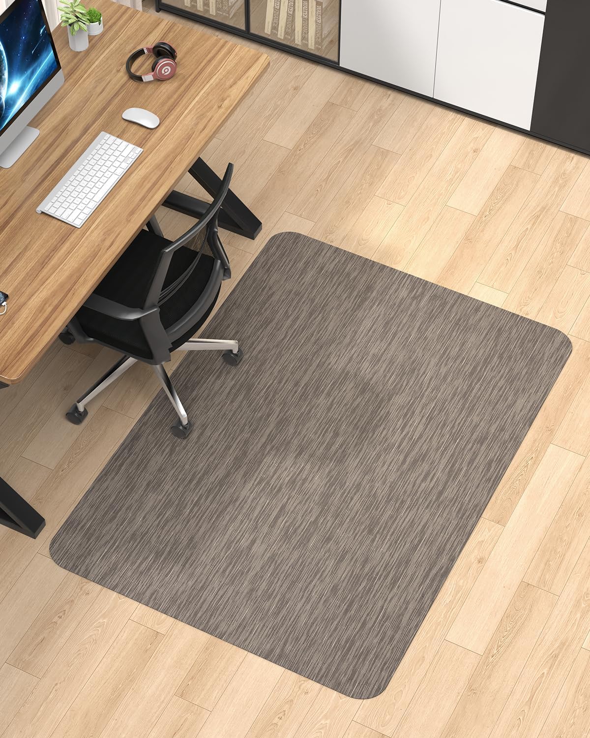 Large Anti-Slip Hardwood Floor Chair Mat by Blvornl