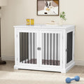 Dog Crate Furniture with Cushion - Large Indoor Kennel End Table