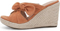 Womens Espadrilles Slip on Wedge Sandals - Comfortable Summer Mules