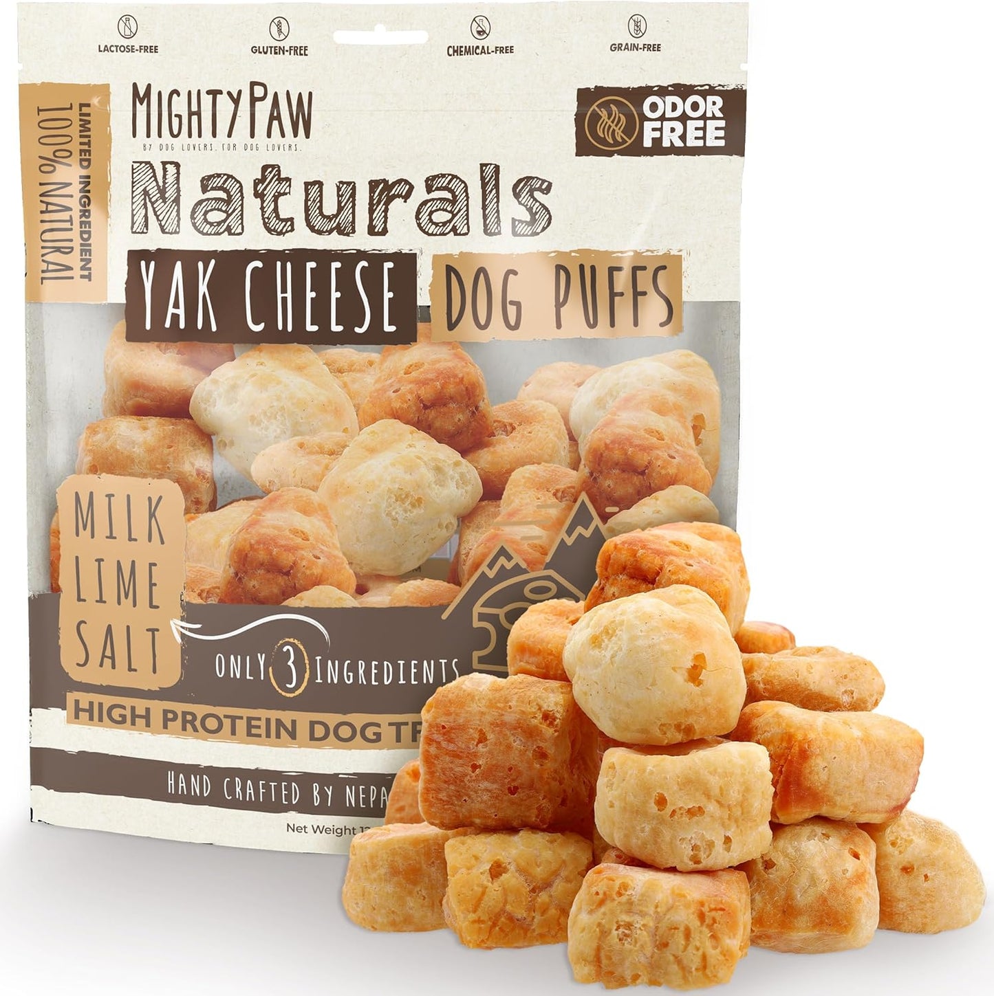 Mighty Paw Yak Cheese Chews - All-Natural Protein Power!