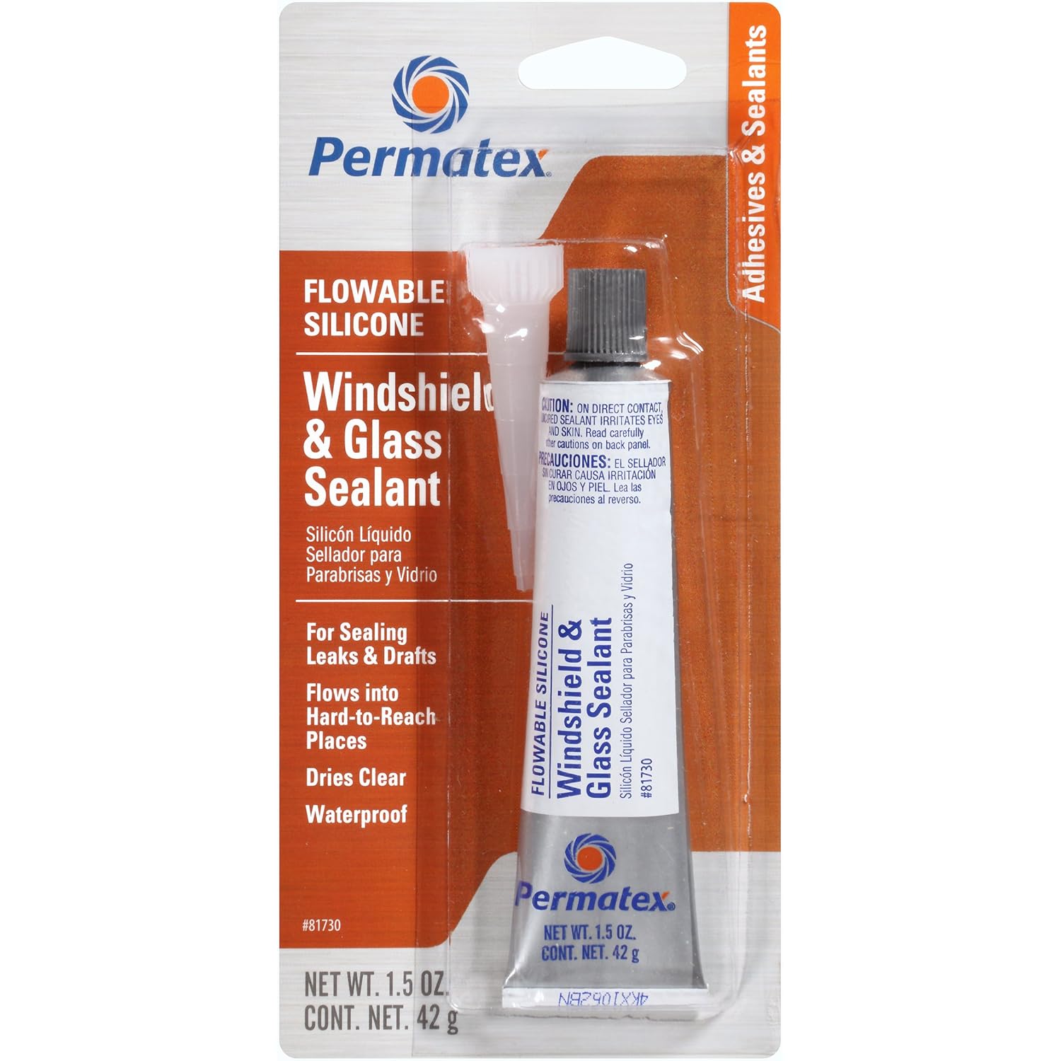 Permatex Flowable Silicone Windshield and Glass Sealer Pack of 12