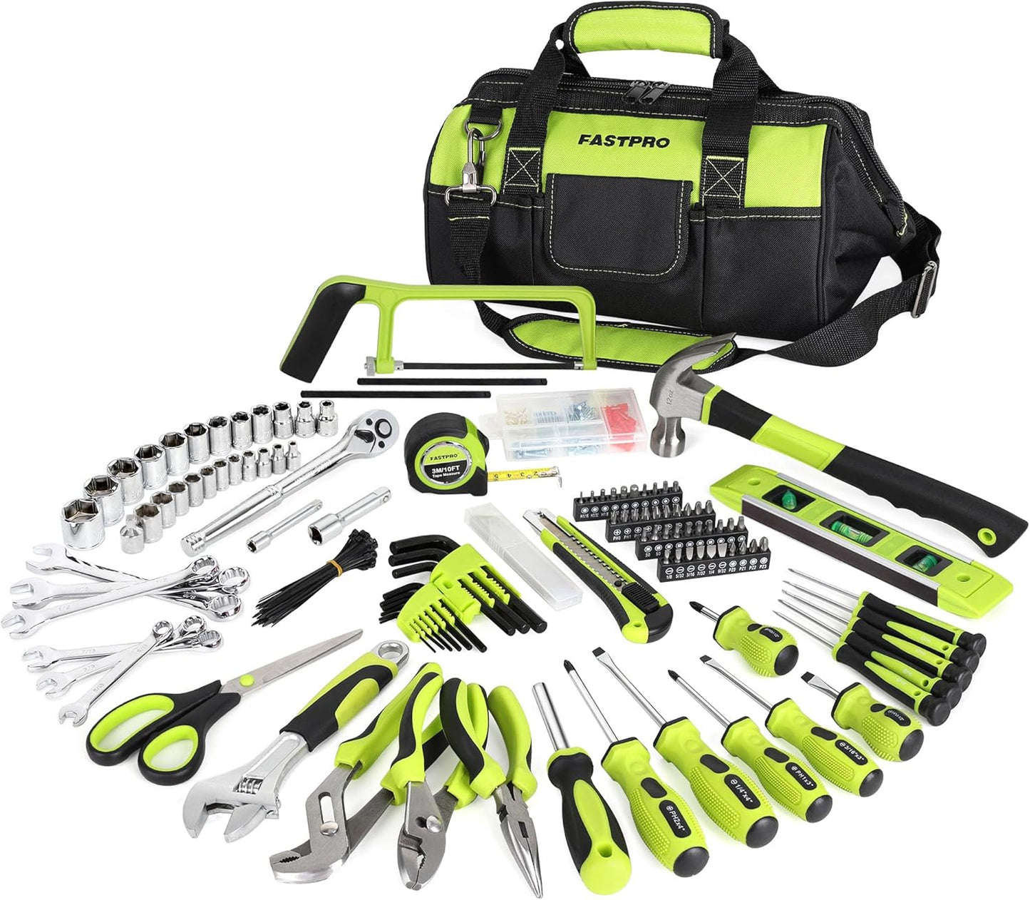 FASTPRO 267-Piece Home Tool Set for DIY and Home Maintenance