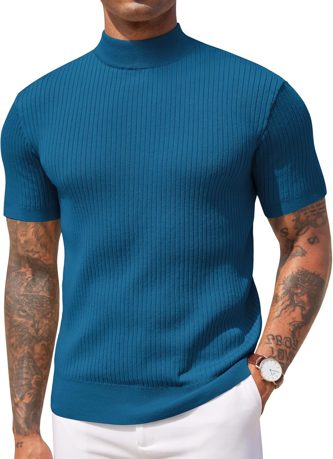 Men's Mock Turtleneck Sweater for Casual and Stylish Looks