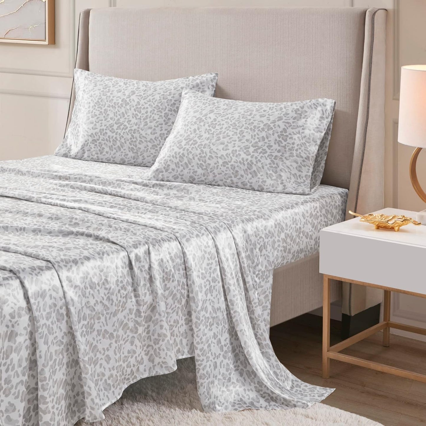 Luxury Satin Sheet Set with Natural Sheen for Year-Round Comfort