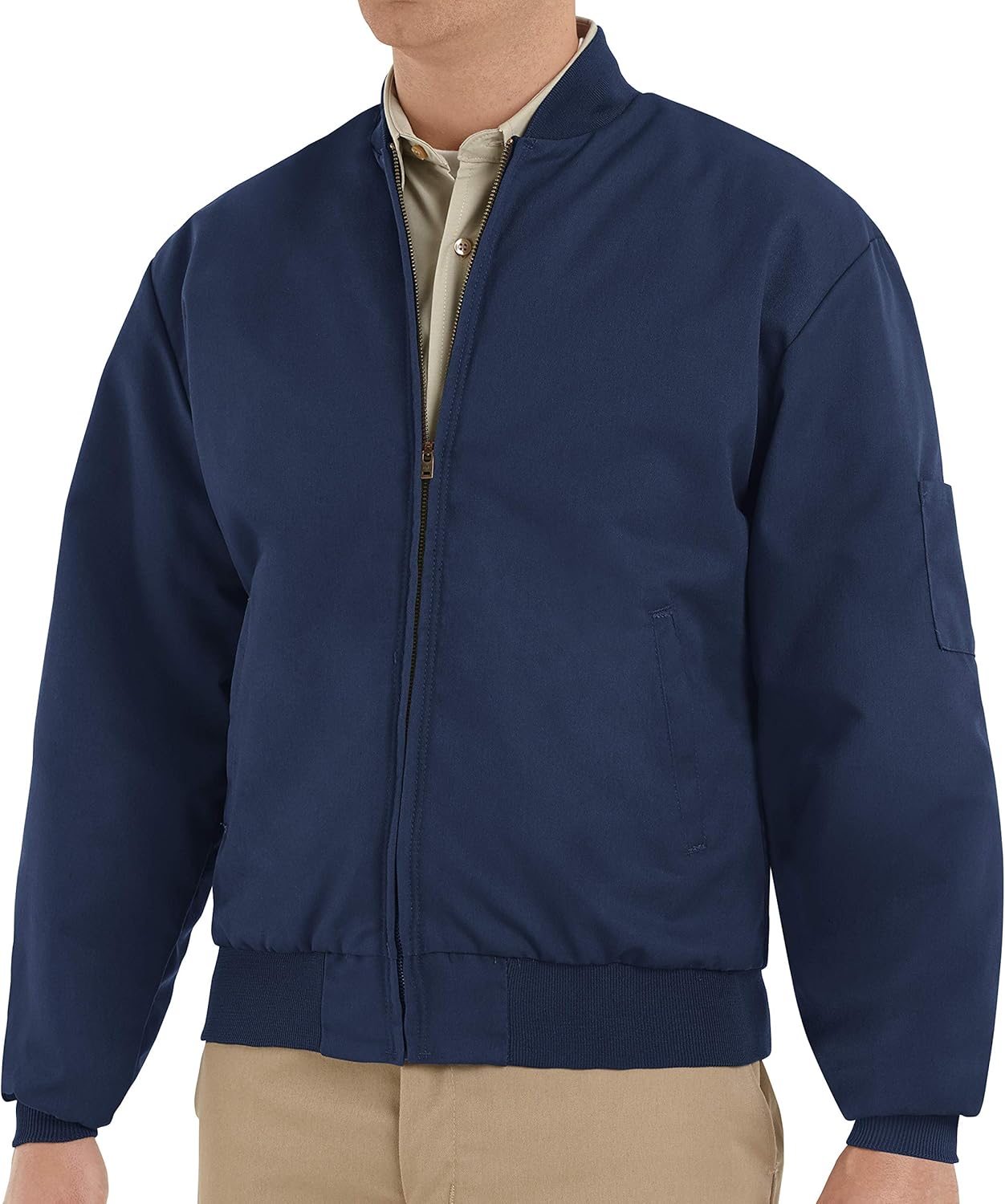 Red Kap Men's Solid Team Jacket with Multi-Functional Pockets