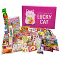 LUCKY CAT PINK Japanese Dagashi Box 50 PCS - Nostalgic Snack Gift