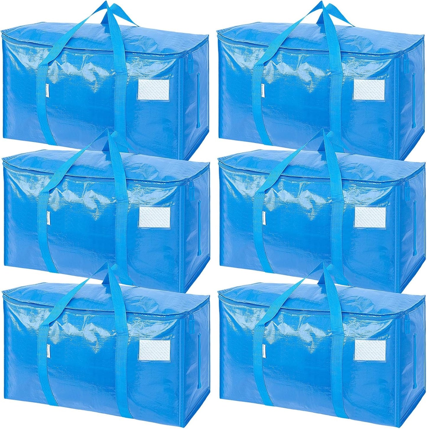 Extra Large Moving Bags with Zippers & Handles for Storage