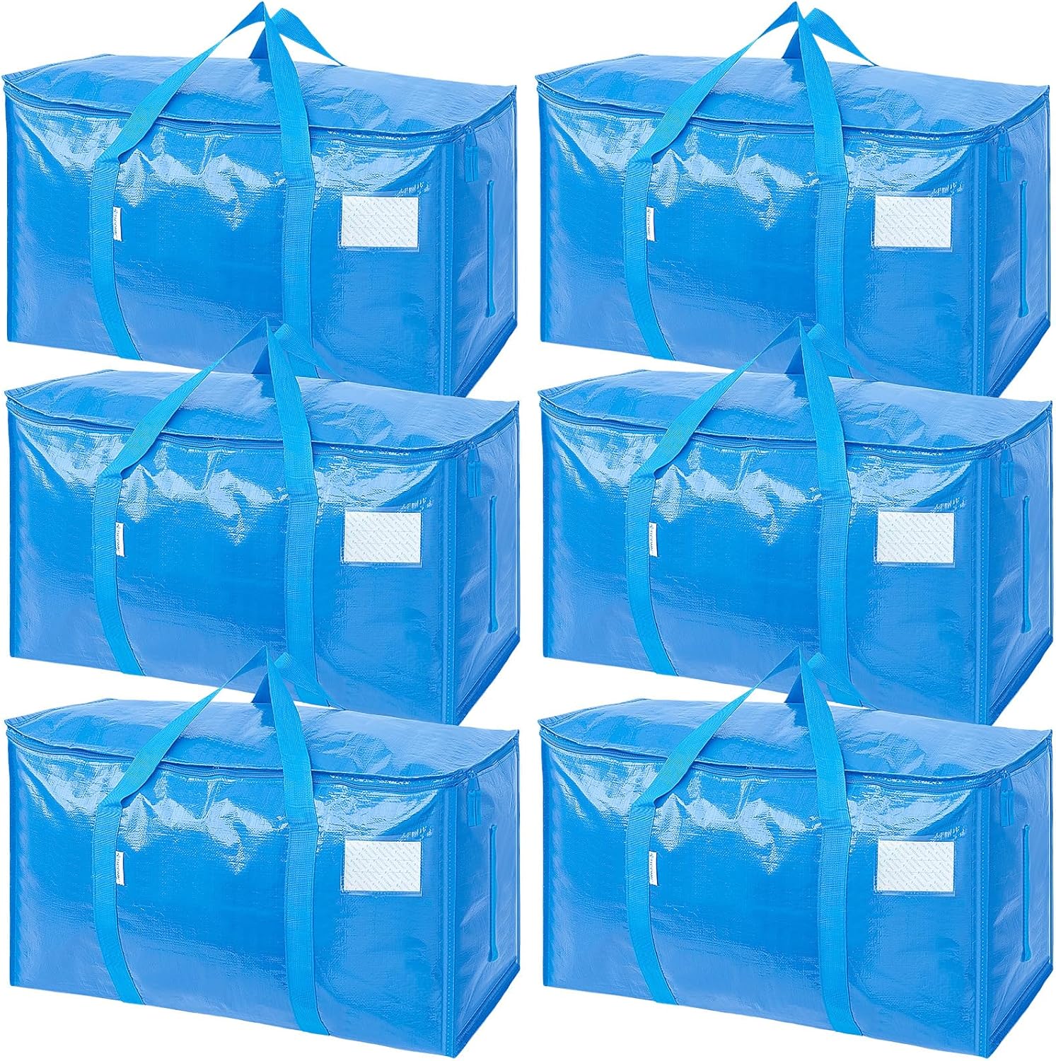 Extra Large Moving Bags with Zippers & Handles for Storage