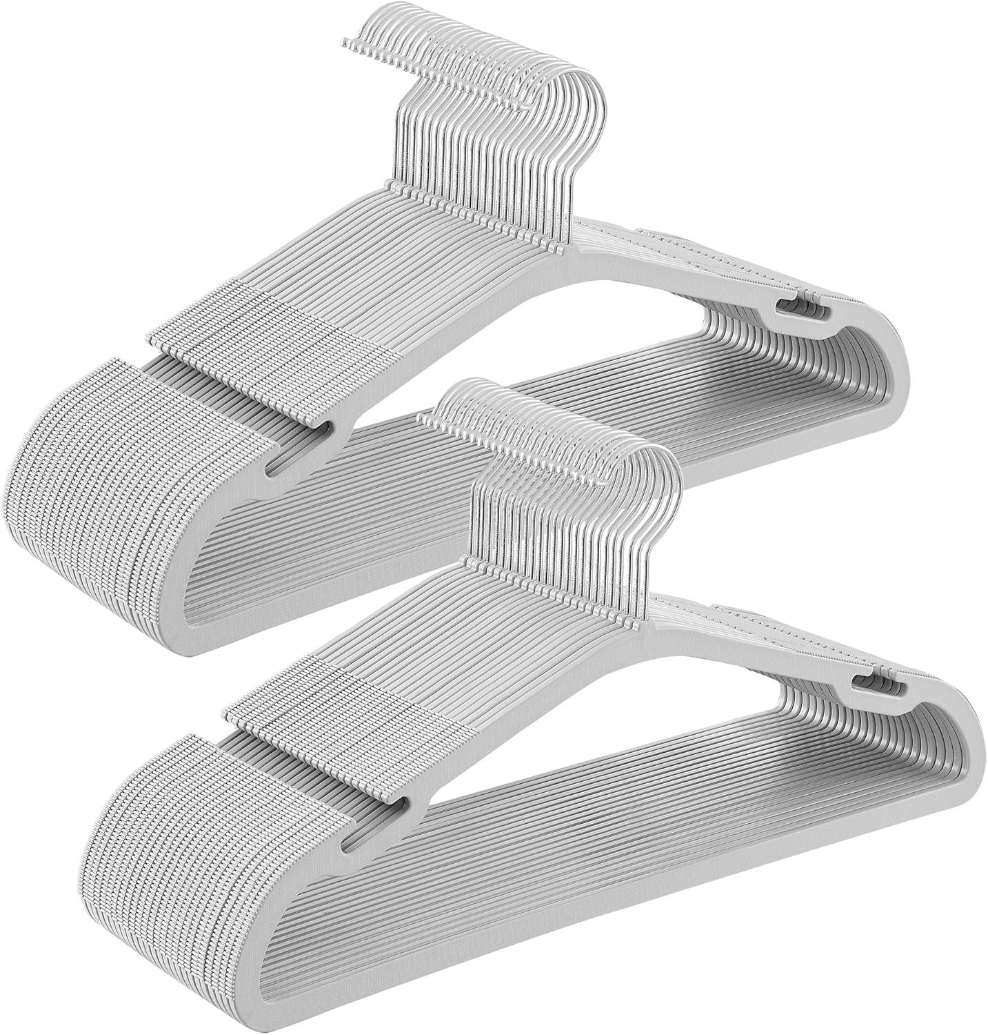 SONGMICS Heavy-Duty Plastic Clothes Hangers for Closet Space