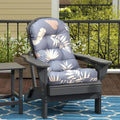Floral Adirondack Chair Cushions 44in x 20in x 4in - Waterproof