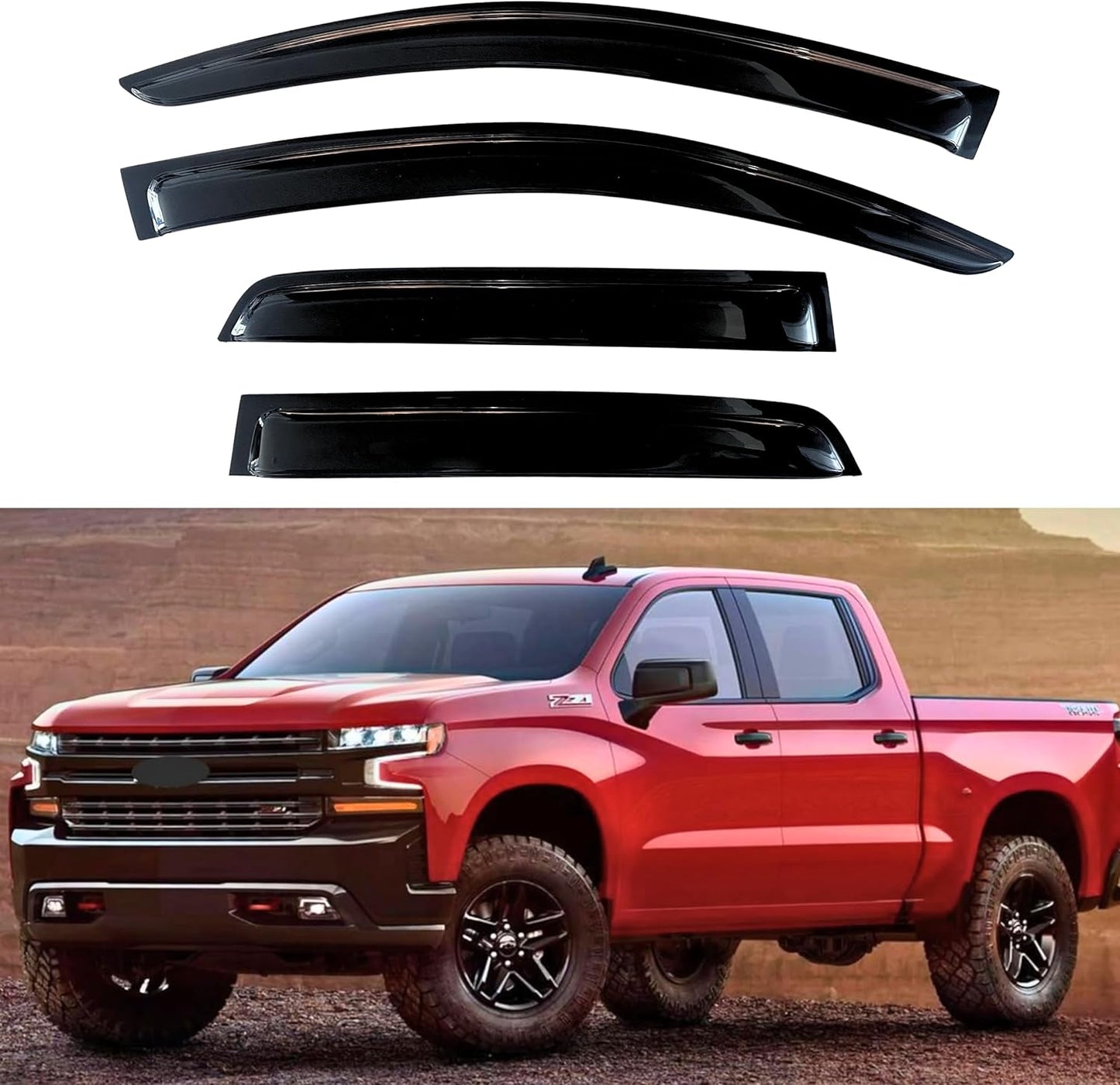 KPY Window Visor for 2019-2024 GMC Sierra & Chevy Silverado