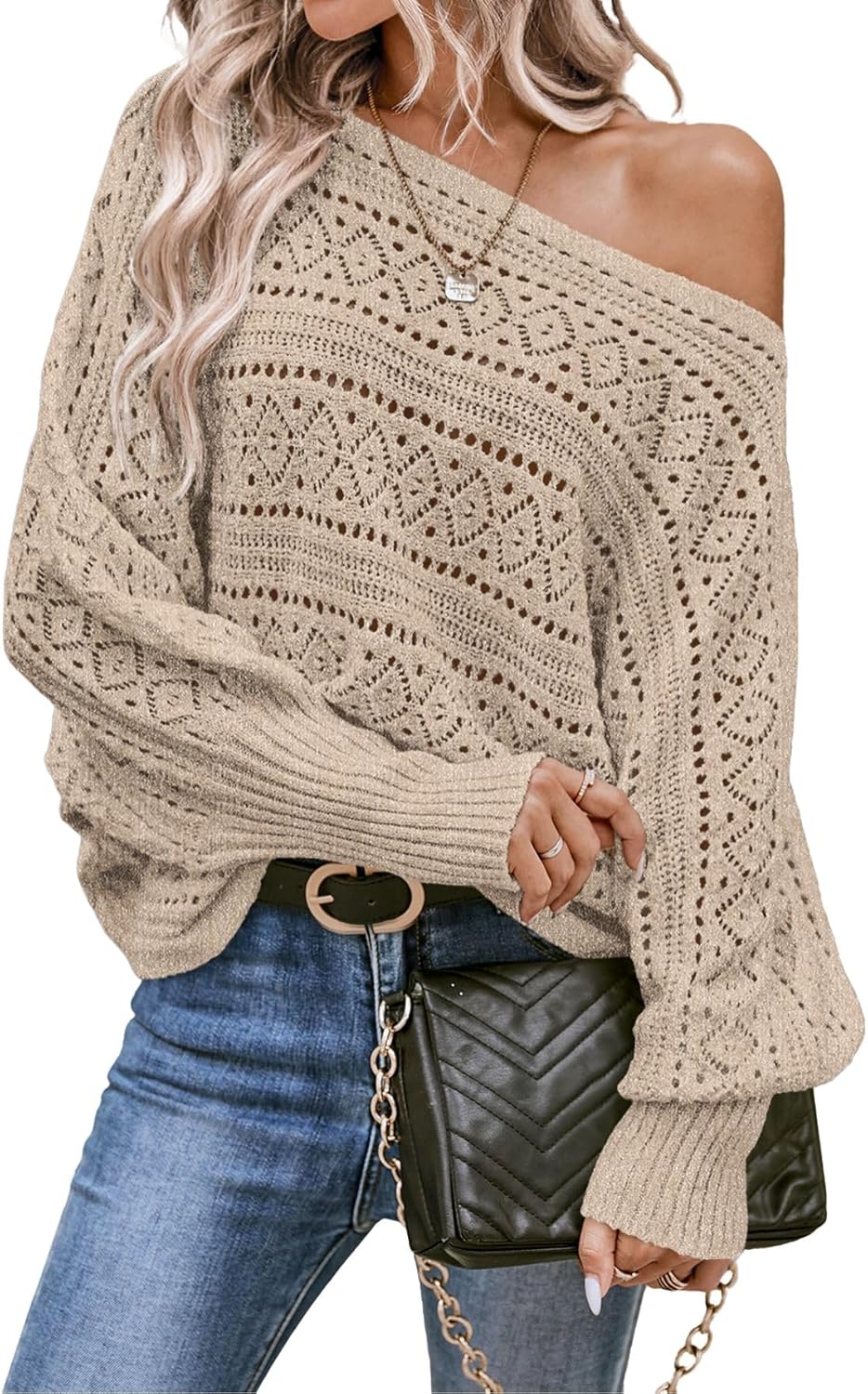 Stylish Off The Shoulder Sweater for Trendy Casual Looks