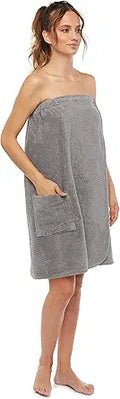 Organic Turkish Cotton Bathrobe for Women - Soft and Adjustable