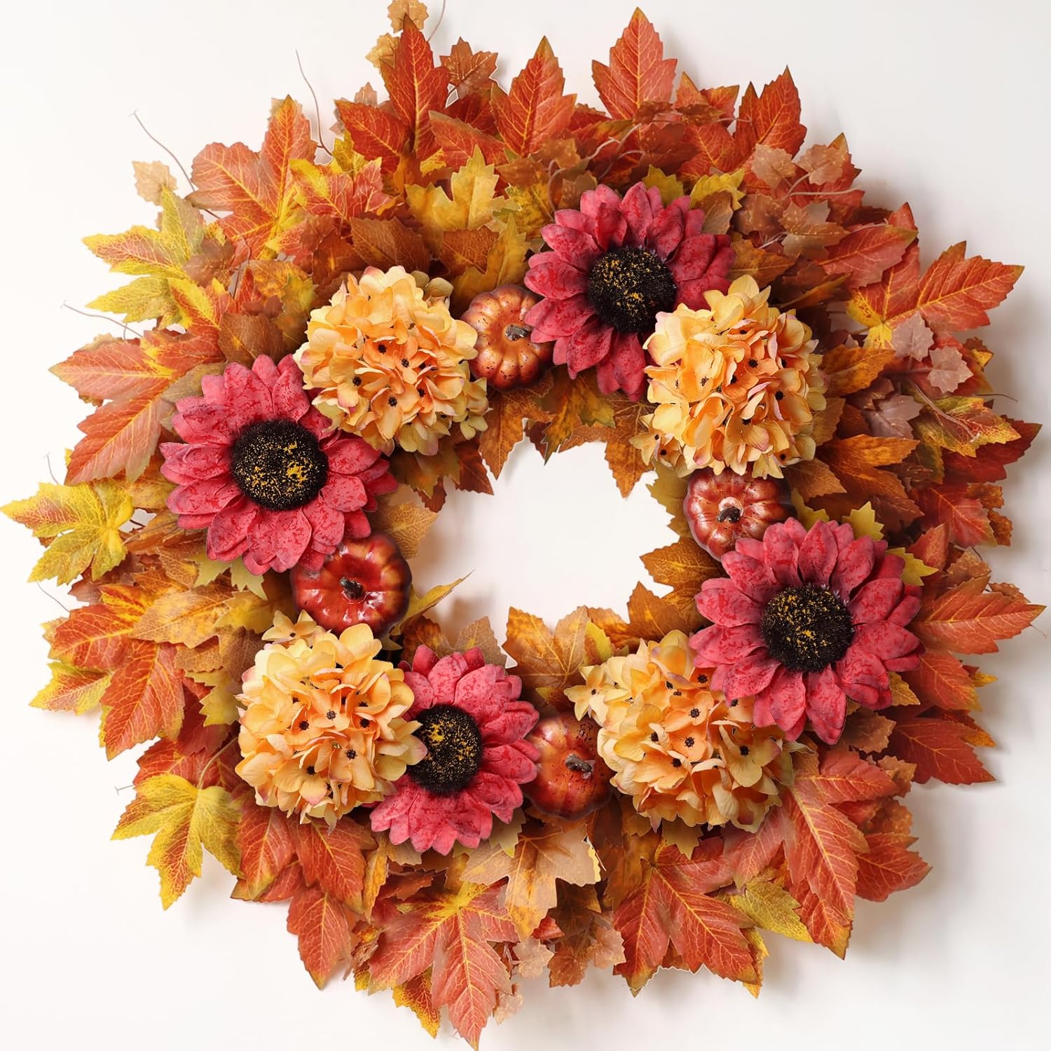 28ft' Large Fall Wreath for Front Door - Autumn Decor Delight