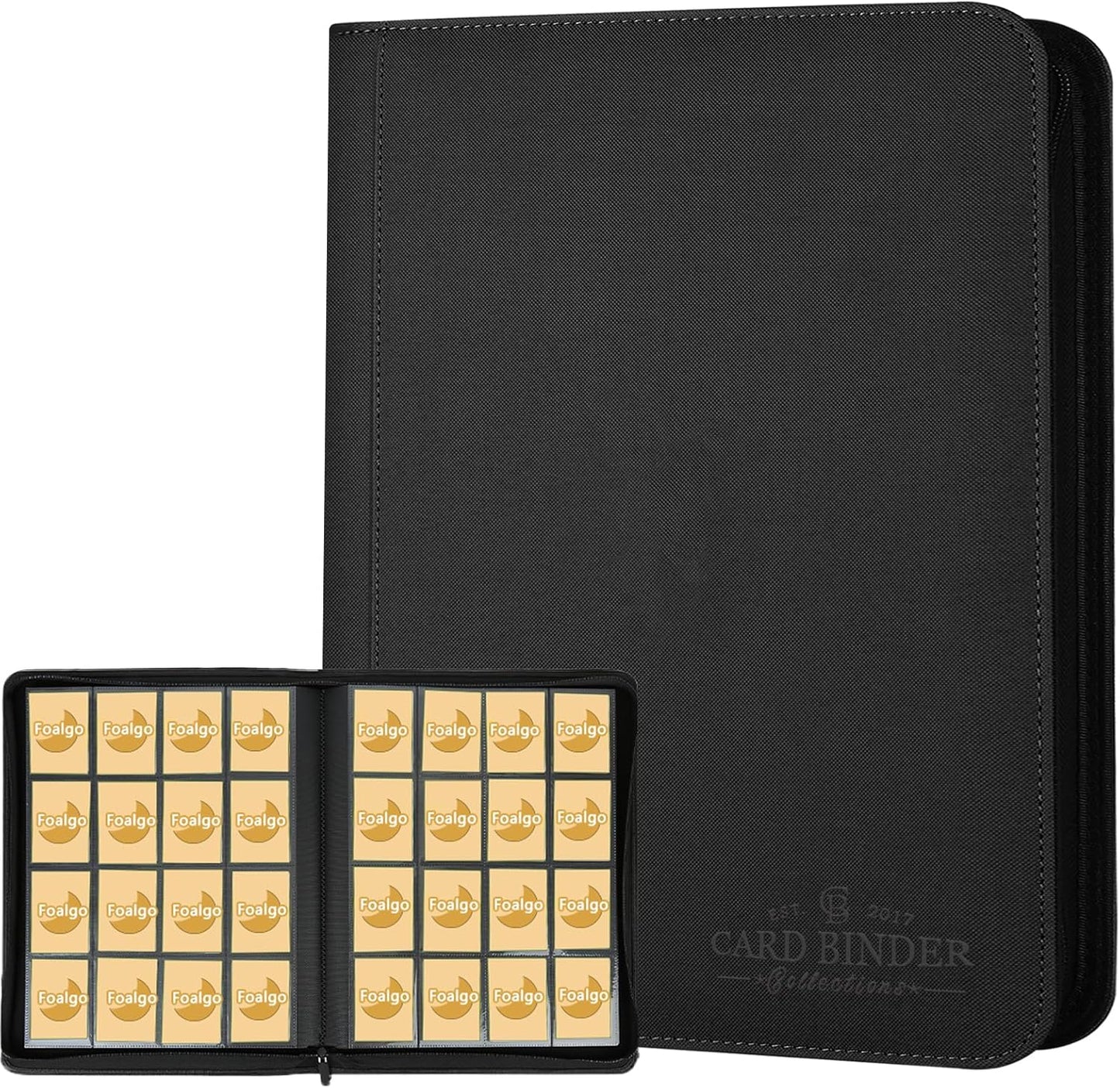 Trading Card Binder 16 Pocket for 1000+ Cards - Premium Holder