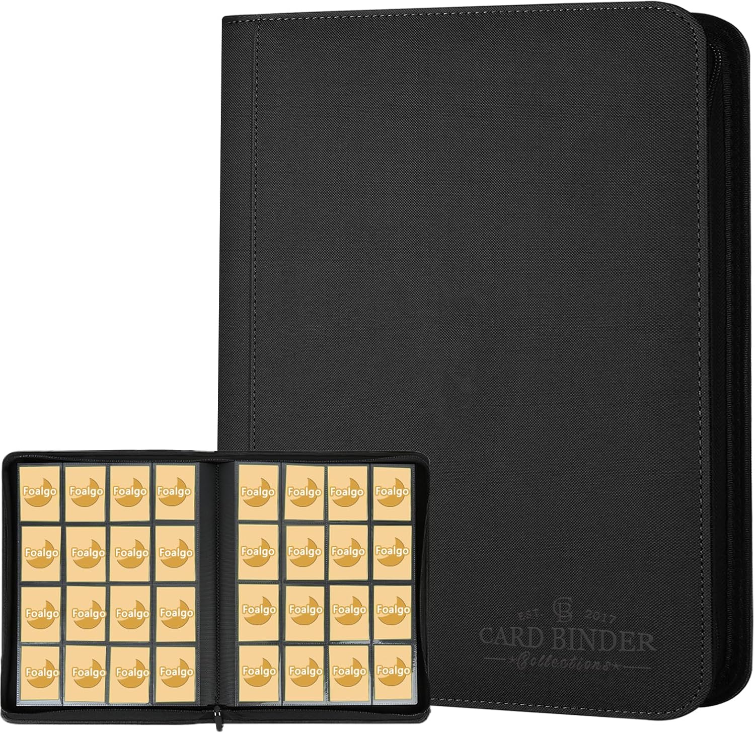 Trading Card Binder 16 Pocket for 1000+ Cards - Premium Holder