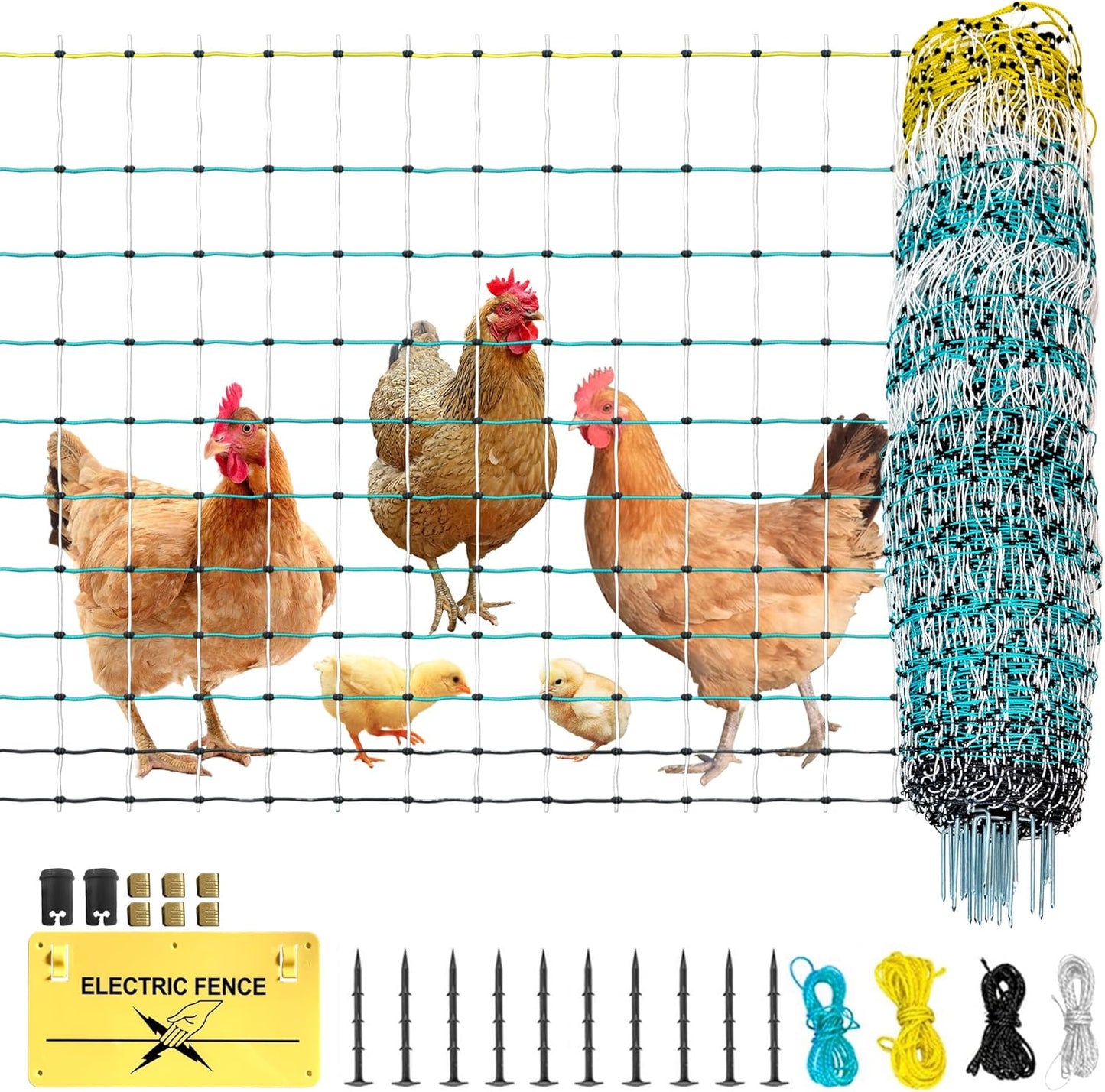 Poultry Netting Electric Fence - Portable Livestock Protection