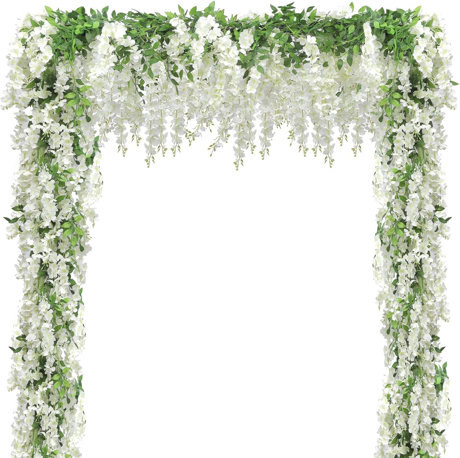 Wisteria Artificial Flowers Garland for Home and Wedding Decor