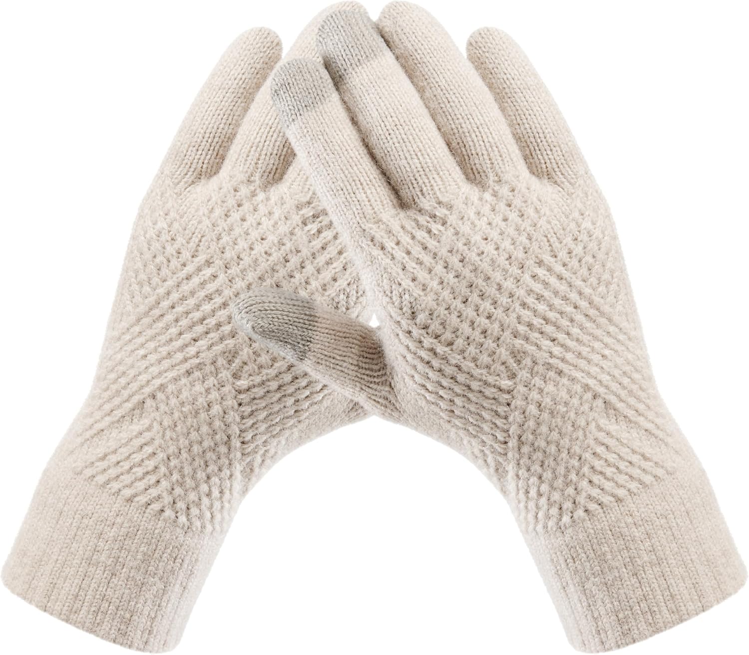 Warm Fleece Lined Touchscreen Gloves for Women