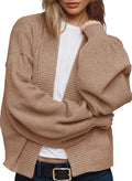 Dokotoo Women's Trendy Open Front Chunky Long Cardigan Sweater