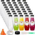40pcs 12oz Clear Juice Bottles for Juicing and Beverages