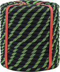 Double Braid Arborist Rope Black 1/2 in x 150 ft - High Strength
