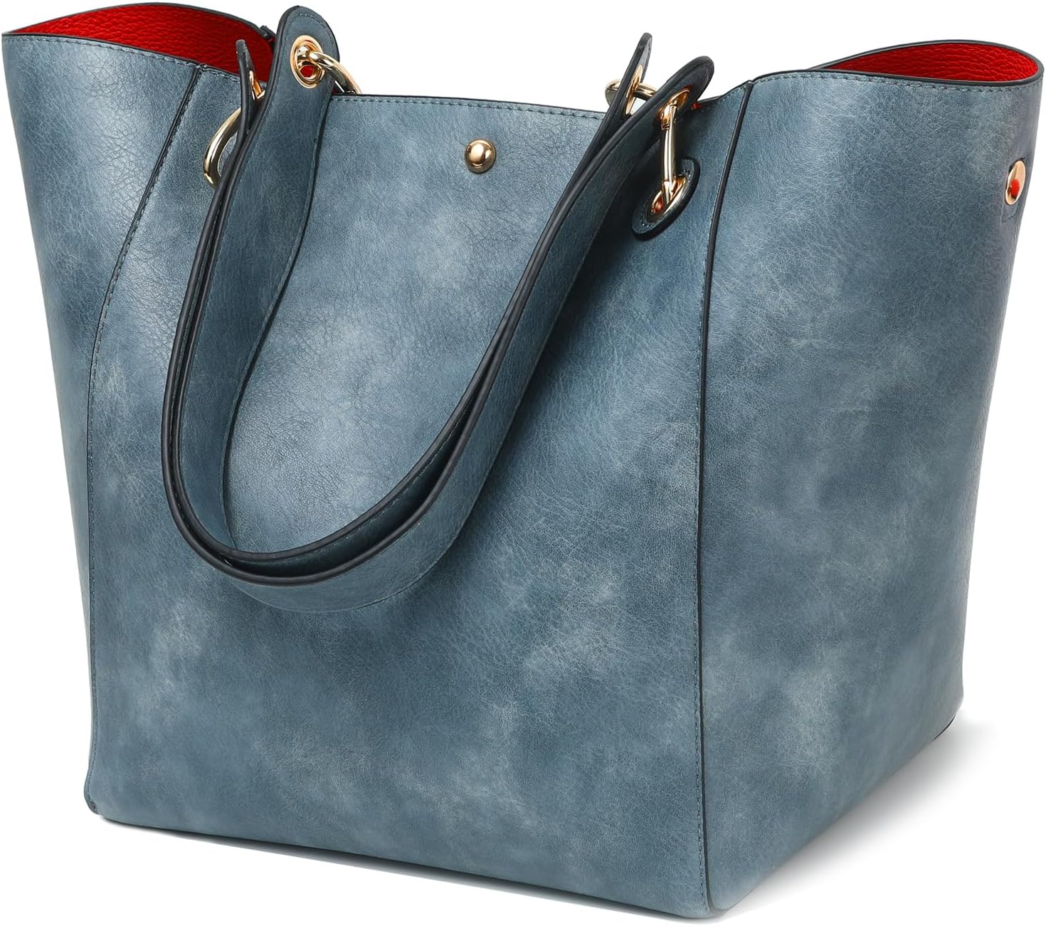 Large Work Tote Bag for Women - Stylish Vegan Leather Design