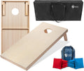 Cornhole Boards 3ftx2ft Tailgating Set - Solid Wood with LED Rings