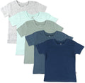 Unisex Baby 5-Pack Short Sleeve Organic Cotton Tees - Soft Set