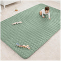 Comfy Cubs Rectangle Kids Play Mat 60 x 96 in - Plush Fern