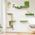 FUKUMARU Cat Wall Shelves 4-in-1 Climbing Set - Stable, Space-Saving