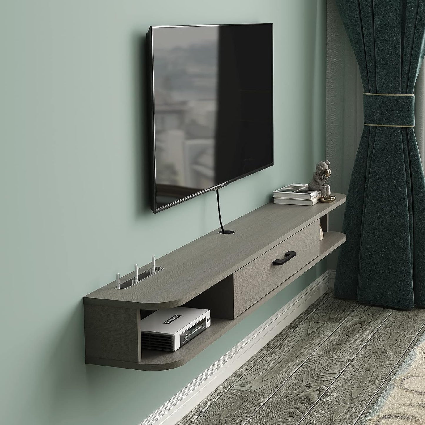 47'' Floating TV Stand - Space-Saving Storage