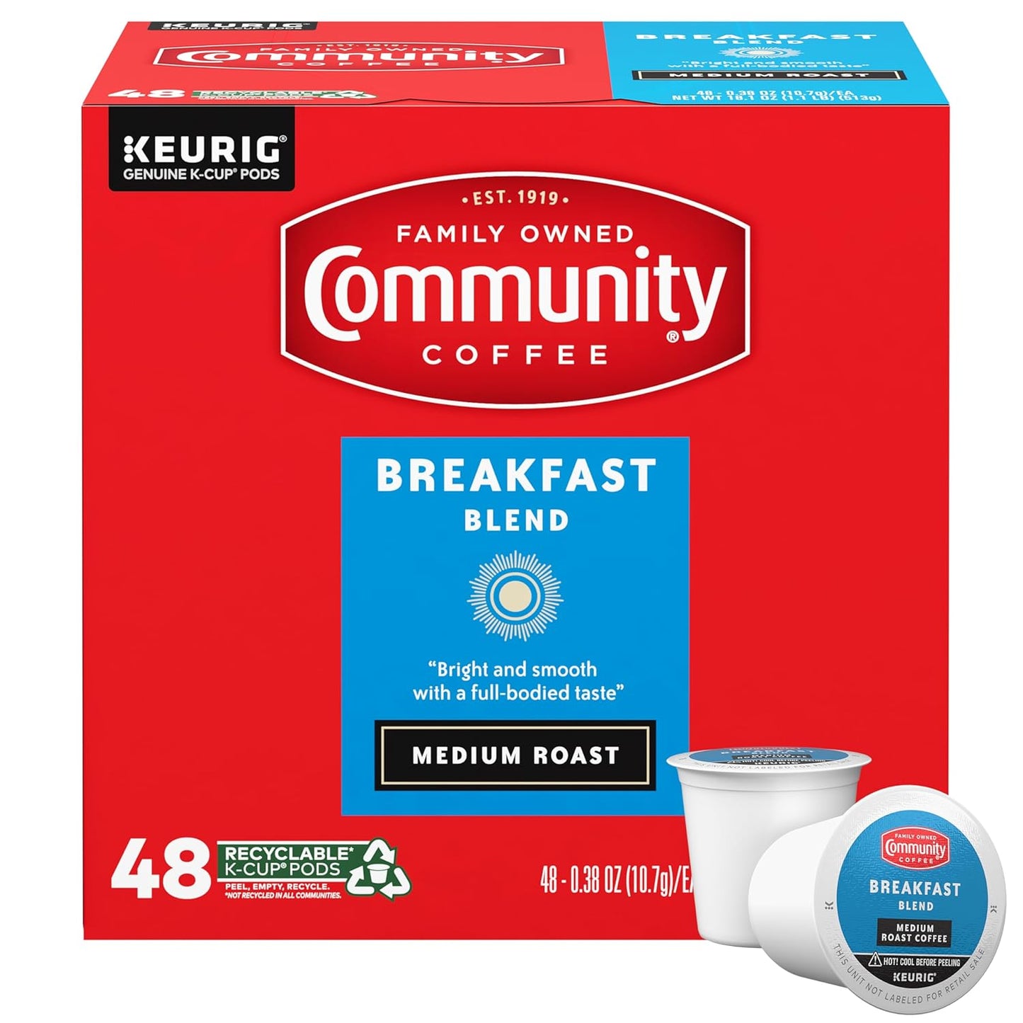 Morning Boost: Community Coffee 48 Ct K-Cup Pods