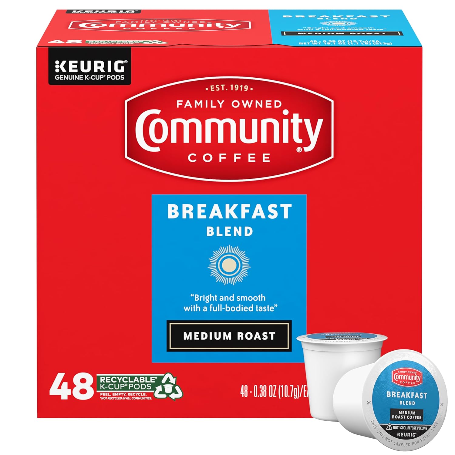 Morning Boost: Community Coffee 48 Ct K-Cup Pods