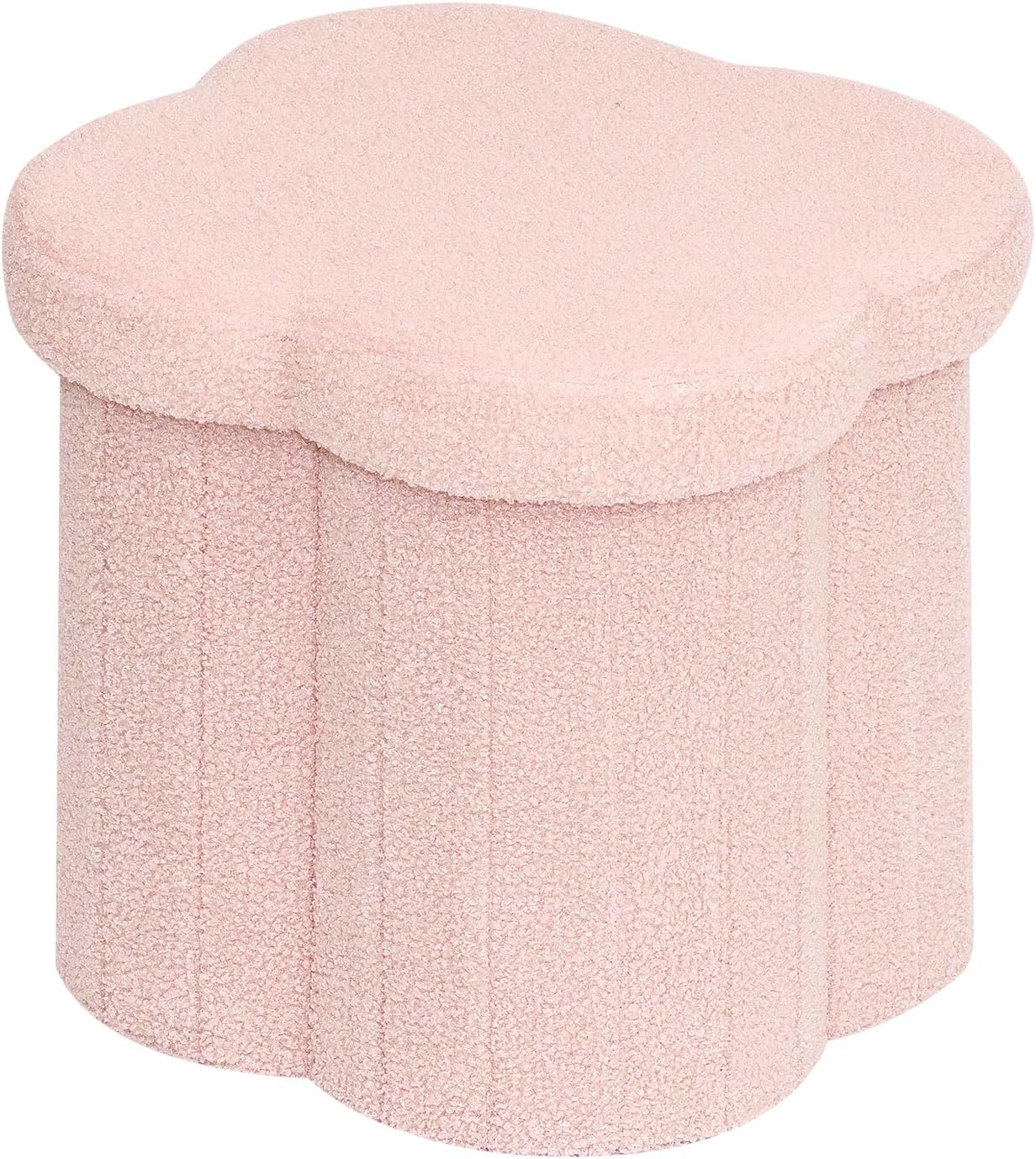 Flower-Shaped Storage Ottoman Cube for Stylish Home Decor