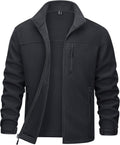 MAGCOMSEN Men's Winter Zip Up Polar Fleece Jacket - Warm Everyday