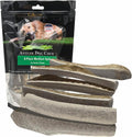 6-Pack Medium Split Elk Antler Dog Chews 5.5 to 7+ in - Odor-Free