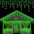 YEGUO 33ft 400 LED Green Icicle Halloween Lights - 8 Modes, Timer