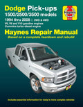 Dodge 1500 2500 3500 Pick-ups Repair Manual for V6 V8 V10