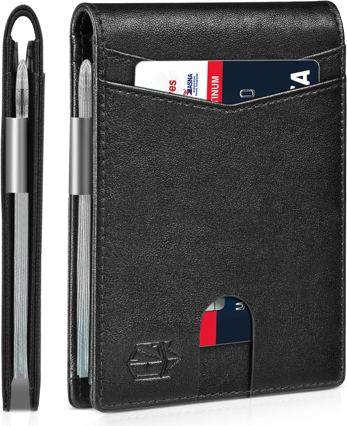 Zitahli Money Clip Wallet for Men - Slim Bifold Design